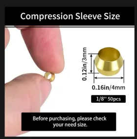 445026558556 MUHIZE Compression Ferrules Tube Od #2