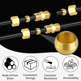 445026558556 MUHIZE Compression Ferrules Tube Od #3