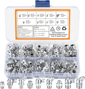 037-MZL-US MUZHUPGUZ Grease Fittings Hydraulic Zerk Kit