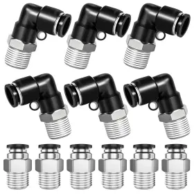 G066-1-4-1-8-12PCS MXUTEUK Push Connect Fittings Od Pl Npt