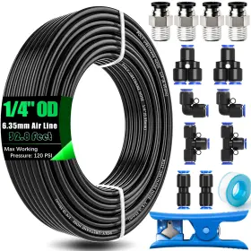G079-1-4-BK MXUTEUK Air Line Tubing Hose Od Kit