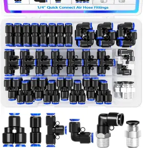 G089-1-4-34PCS MXUTEUK Od Push Connect Fittings Air Line