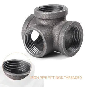 550741395229 NEWYOUTUBE Outlet Tee Malleable Iron Pipe