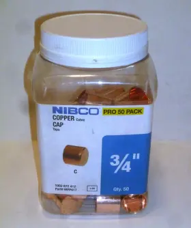 039923406002 NIBCO Copper Tube Cap Fitting Pro Pack