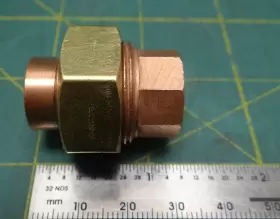 633W-1-2 NIBCO Straight Union Coupling Copper Tube Female #2