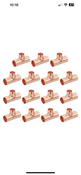 683867876256 NIBCO Copper Reducing Tee Pressure Pipe Fitting