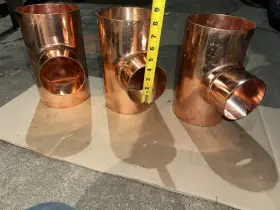 6X4X6 NIBCO Tee Fitting Copper