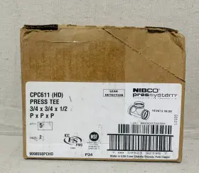 9098550PC NIBCO Pipe Tee Press Fitting Wrot Copper #2