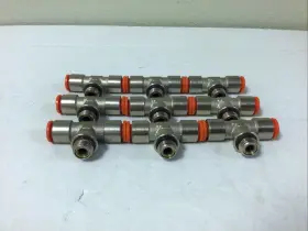 MW10 NITRA PNEUMATICS Push Connect Swivel Branch Tee Fitting