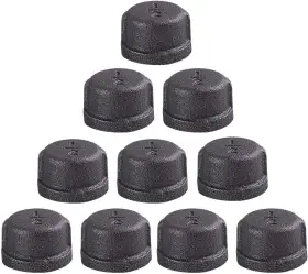 726084247499 NIUBID Malleable Cast Iron Pipe Cap Furniture Fi