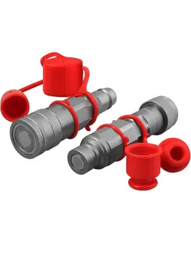 FF12-AG12-SET OKBA Flat Ag Pioneer Hydraulic Connect Coupler