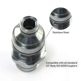 AT406475 PANGOLIN Hydraulic Female Flat Connect Coupler #2
