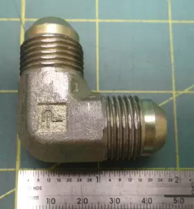 155F-12 PARKER Male Flare Zinc Steel Union Elbow Pipe Fitting #3