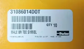 31086014 PARKER Male Branch Tee Od Npt Box