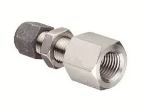 4-4GH2BZ-SS PARKER Tube Fnpt Female Bulkhead Connector