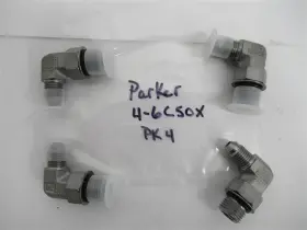 4-6C50X PARKER Jic Orb Straight Thread Elbow