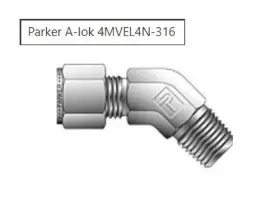 4MVEL4N-316 PARKER Tube Mnpt Male Elbow Fitting Lok
