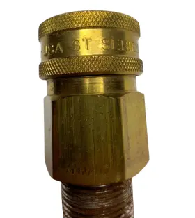 BST-6-BSPP PARKER Bras High Flow Unvalved Hydraulic Coupling #2