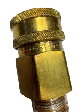 BST-6-BSPP PARKER Bras High Flow Unvalved Hydraulic Coupling #3