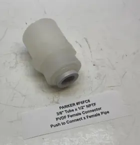 F6FC8 PARKER Tube Nptf Pvdf Female Connector Push Connect