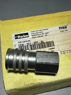 FEM-251-4FP-NL PARKER Hydraulic Connector Poppet Valve Fnpt