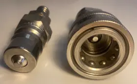 H2-62 PARKER Steel Coupling Nipple Set Barb Fitting #3