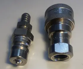 H2-62 PARKER Steel Coupling Nipple Set Barb Fitting