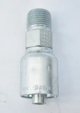 P10143-8-8 PARKER Crimp Hydraulic Hose Fitting Steel Finish