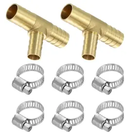 601968065065 PEROUP Hose Barb Fittings Tee Barbed Pipe