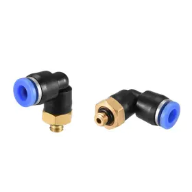 Peroup 680520460296 5 Pcs Pl6-m5 Pneumatic Push To Connect Fitting Thread Tube M5