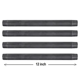 34XPARENT-4 PIPE DECOR Malleable Cast Iron