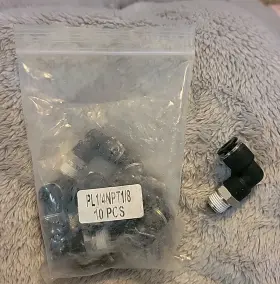 4NPT1 PNEUMATICPLUS Pack Push Connect Elbows