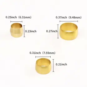 750153809813 QUICKUN Compression Fitting Ferrule Sleeve Tube #2