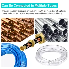 750153809813 QUICKUN Compression Fitting Ferrule Sleeve Tube #3