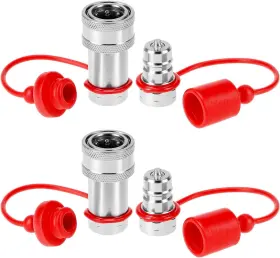 DG34867 QWORK Pack Npt Hydraulic Connect Couplers Body Steel