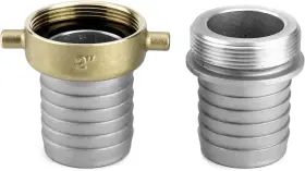 WD7171 QWORK Pin Hose Shank Fitting Set Lug Coupling #3