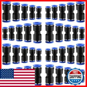 B09BNFQ31H RIIRIOU Connect Pneumatic Air Line Fittings Push