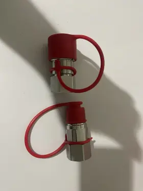 25S7RMRI Skid Steer Bobcat Flat Hydraulic Connect Couplers