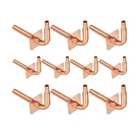 702367024483 SAMMERY Pack Copper Stub Elbows Wall Flange