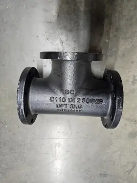 XYB2125B09 Ductile Iron Tee Flanged End Pressure