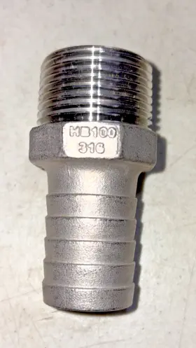 HB100SS SEAL FAST Barbed Mnpt Male Steel Hose Barb