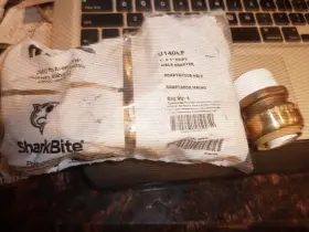 U140LF SHARK BITE Male Adapter Mnpt Pretaped Threads