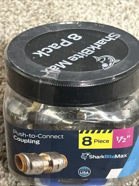 5759216 SHARKBITE Push Connect Straight Coupling Pack