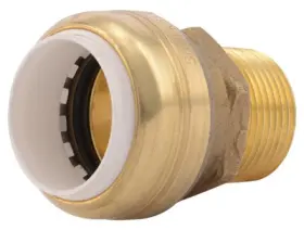 UIP134A SHARKBITE Push Pipe Connector Pvc Mpt