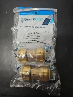 697285465640 SHARKBITE Pipe Coupling Fitting Push Connect Pex