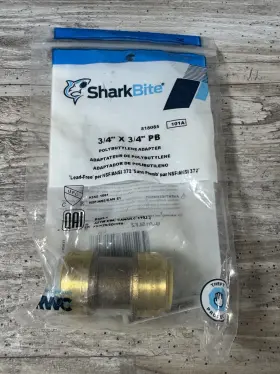 818085 SHARKBITE Push Connect Coupling Pex Cpvc Polybutylene