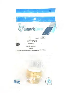 972622 SHARKBITE Pvc End Cap Push Connect Fitting Lead