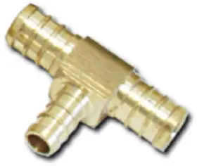 UC408LFA SHARKBITE/CASH ACME Barb Pex Tee Lead