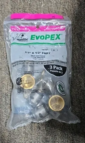 K334Z3 SHARKBITE Evopex Ear Elbow Rt Push Connect Fnpt