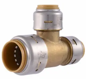 UR454A SHARKBITE MAX Push Reducing Pipe Tee Lead